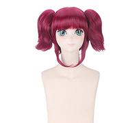 WHBHD Anime Black Butler Mey-rin Perruque Cosplay Wig Rôle Play Gradient Vine Couleur Rouge 50cm