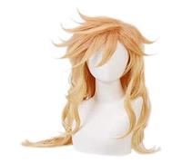 WHBHD Anime Cosplay Perruque Demon Slayer Ghost Douma Anime Fair Halloween Partie Carnaval Perruque Hommes et Femmes Perruque Anime Fans Cadeau (Jaune Long Hair)