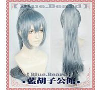 WHBHD Anime Jujutsu Kaisen Cosplay Mahito Perruques MAHITO LUMIÈRE Longue Longue Ponytail sont Resistant DE Cheveux SYNTHÉTIQUES Cosplay POUSSIER + PERMINE Cap
