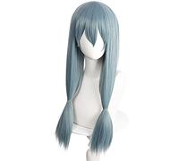 WHBHD Anime Jujutsu Kaisen Mahito Long Blue Cheveux Femmes Jujutsu Kaisen Cosplay Perruque + Perruque Synthétique Halloween Party Accessoires