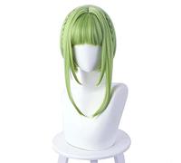 WHBHD Anime Toilettes Hanako-Kun Cosplay Wig Nanamine Sakura Wig Fluorescent Green Cosplay Anime Perruque résistante à la Chaleur Perruque synthétique résistante à la Chaleur