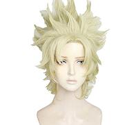 WHBHD Arrivée JoJo's Bizarre Adventure César Anthonio Zeppeli Feather Résistant Cosplay Cosplay Halloween Perruques de Cheveux + Perruque