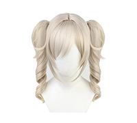 WHBHD Barbara Cosplay Perruque Genshin Impact Cosplay Cosplay Brown Bunchs Perruques de Cheveux résistant à la Chaleur + Perruque Cap