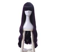 WHBHD Cardcaptor Sakura Daaidouji Tomoyo Cosplay Perruques de Cosplay 80cm Purple Résistant à la Chaleur Synthétique Perrucas Cosplay Perruque