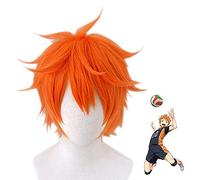 WHBHD Cosnoble Hinata shoyo wig Anime haïkyuu Cosplay Costume Courte Cheveux Orange Cheveux