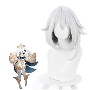 WHBHD Cosnoble Paimon Perruque avec épingle à Cheveux Anime Genshin Impact Cosplay Party Wig Costume Accessoires