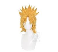 WHBHD Dio Brando Cosplay JoJo Bizarre Adventure Cosplay Hommes Short Golden Wig Cosplay Anime Cosplay Perruques synthétiques résistantes à la Chaleur