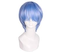 WHBHD Eva Ayanami Rei Cosplay Perruques Courtes Cosplay Cosplay Perruque Synthétique résistant à la Chaleur