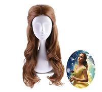 WHBHD Femmes Longue Synthetic Cheveux Synthétiques Beauté et la Bête Princess Belle Wig Cosplay Cosplay Costume Halloween Party Rôle Perruques