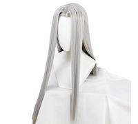 WHBHD Game Final Fantasy Sephiroth Cosplay Perruque Ff7 Cosplay Longs Holles Hold Hommes Perruques résistantes à la Chaleur Cheveux synthétiques résistant à la Chaleur