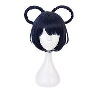 WHBHD Game Genshin Impact Cosplay Halloween Xiangling Cosplay Perruque Genshin Impact Xiang Ling Cosplay Cheveux + Perruque