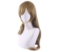 WHBHD Genshin Impact Bibliothécaire Lisa Cosplay Perruque Légèrement bouclée Costume d'halloween Anime Halloween