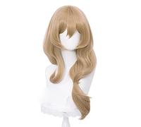 WHBHD Genshin Impact Lisa Cosplay Femmes Christmas Lin Perruque Cosplay Anime Cosplay Résistant à la Chaleur Résistant à la Chaleur Perruques Halloween + Perruque Cap
