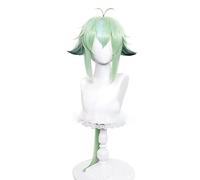 WHBHD Genshin Impact Sacrose 85 cm Longue Perruque Green Pomme Pomme Résistant à la Chaleur Résistant aux Femmes Halloween AC + Perruques de Cosplay Anime