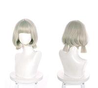 WHBHD Genshin Impact Sayu Cosplay Perruque Courte Chaleur Réglable Coiffure Net Anime Cosplay Perruques Résistant à la Chaleur Résistant à la Chaleur Perruques Synthétiques Halloween