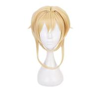 WHBHD Genshin Impact Traveler Cosplay Ather Lumine Blonde Perruque Cosplay Anime Perruques résistantes à la Chaleur Résistant à la Chaleur Perruques synthétiques Halloween for Filles