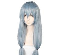 WHBHD Haute Qualiy Jujutsu Kaisen Mahito Cosplay Perruque Bleu Perruques de Cheveux synthétiques résistants à la Chaleur + Perruque