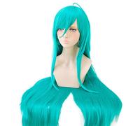 WHBHD Houseki no Kuni Alexandrite Terres de la Perruque de Cosplay lustré Joue Bleue Verte Longue Perruque d'halloween Costume de Cheveux synthétiques