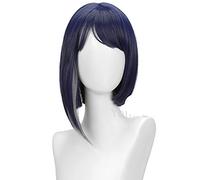 WHBHD Jeu Anime Genshin Impact Kujou Sara Cosplay Perruque 30cm Court Straight Wig Résistant à la Chaleur Cheveux synthétiques