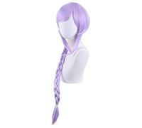 WHBHD Jeu Genshin Impact Projet Lavande Wig Qiqi Zombie Cosplay Cosplay Rôle Play Poudre 60cm