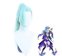 WHBHD Jeu MDR Spirit Blossom Vayne Wig Costume Costume Menthe Vert Mixte Bleu Cheveux avec Perruques de Poils synthétiques résistantes à la Chaleur