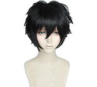 WHBHD Jeu P5 Persona 5 Kurusu Akira Joker Hero Short Black Cosplay Costume Wig Résistant à la Chaleur Résistant à la Chaleur Perruques de Cheveux + Perruque