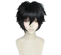 WHBHD Jeu P5 Persona 5 Kurusu Akira Joker Hero Short Black Cosplay Costume Wig Résistant à la Chaleur Résistant à la Chaleur Perruques de Cheveux + Perruque