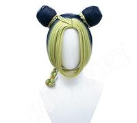 WHBHD JoJo Bizarre Adventure Cosplay Cujoh Jolyne Cosplay Perruque Bleu foncé Cyan Cyan Mixte Braid Braid Fibre Synthétique Perruque