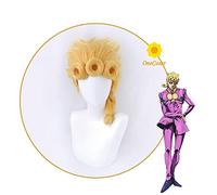 WHBHD JoJo Bizarre Adventure Jolyne Cujojoh Cosplay Courrent Golden Circle Braid Perruque Fibre résistant à la Chaleur Hair + Perruque Perfiely Serry Props Anime