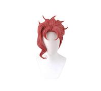 WHBHD JoJo Bizarre Aventure Kakyoin Noriaki Cosplay Courte Rouge Rouge Résistant à la Chaleur Cheveux de Fibre de Chaleur + Perruque Cap, Accessoires Hommes Femmes