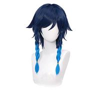 WHBHD K Jeu Genshin Impact Cosplay Halloween Gradiasi Wig Ventier Rambut Sintetis Kepang Tahan Panas