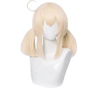 WHBHD K Jeu Genshin Impact Klee Perruque Cosplay Ekor Kuda Beige Rambut Sintetis Tahan Sedang Halloween