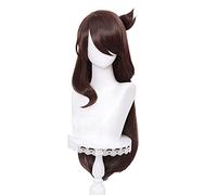WHBHD KR Jeu Genshin Impact Perruque Cosplay Beidou Rambut Coklat Panjang Panas Sintetis Noël Karnaval Sediap Halloween