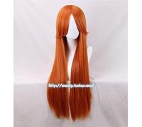 WHBHD La légende de Zelda: réveil de Link Marin Orange Wig Mebe No Mura Cosplay Wig Play Girl 80cm Costume de Cheveux Longs