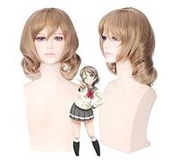 WHBHD LoveLive! Ensoleillement! WANTANABE Vous Courte Courte Perruque de Cosplay for Femmes for Femmes de Costume Anime Perruque de Lin