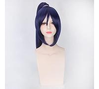 WHBHD LoveLive! Kanan Matsuura Cosplay Perruque Longue Longue Purple Poney Love Live Cosplay Accessoires Résistant à la Chaleur Synthétique Cheveux Perruque