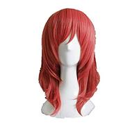 WHBHD LoveLive!Love Live Maki Nishikino Cosplay Cosplay Résistant à la Chaleur Rouge Rouge Perruque + Piste + Casquette