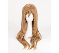 WHBHD LoveLive Sunshine Kunikida Hanamaru Cosplay Perruques de Cosplay Long Brown Résistant à la Chaleur Synthétique Perruque de Cheveux Synthétique + Perruque