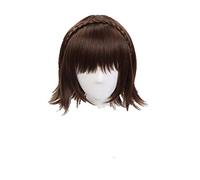 WHBHD Makoto Niijima Cosplay Persona 5 Queen Cosplay Brun foncé Anime Cosplay Cosplay Perruque synthétique résistante à la Chaleur Halloween Cosplay