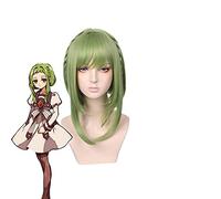 WHBHD Nanamine Sakura Cosplay Toilette Bound Hanako Kun Cosplay Femmes Courte Perruque Vert Cosplay Anime Cosplay Wig Résistant à la Chaleur Synthétique