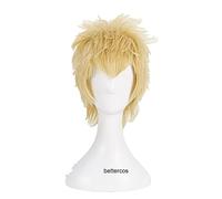 WHBHD P5 Persona 5 Ryuji Sakamoto Cosplay Perruques de Cosplay Courtes Courtes Perruque de Cheveux synthétiques résistants à la Chaleur de la Chaleur + Perruque