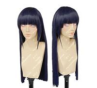 WHBHD Perruques Anime Hyuga Hinata Long Long Hair Cheveux Net Bang Cosplay Perruque + Perruque