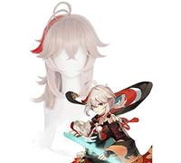 WHBHD Perruques de Cosplay Anime, Genshin Impact Kazuha Cosplay Perruque for Accessoires d'accessoires de fête d'halloween avec Perruque Gratuite
