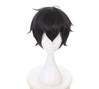 WHBHD Persona 5 Kurusu Akira Noir Perruque Courte Cosplay Cosplay Costume Résistant à la Chaleur Synthétique Cheveux Joker Amamiya Ren Halloween Perruques de fête