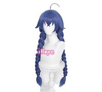 WHBHD Roxy MIGURDIA COSPLOY JOBLESS Reincarnation MUSHOKU TENSI Cosplay 88cm Blue Perruque Cosplay Anime Résistant à la Chaleur Perruques synthétiques