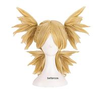 WHBHD Temari Nara Cosplay Cosplay Perruque d'or Blonde résistant à la Chaleur Perruque de Cheveux synthétiques + Perruque