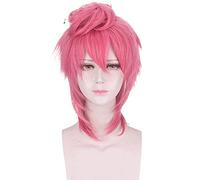 WHBHD Trish Una Cosplay Perruque JoJo Bizarre Adventure Cosplay Résistant à la Chaleur Résistant à la Chaleur Perruques Synthétique Partie Wig Halloween Cosplay Tenues for Femmes