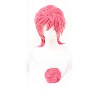 WHBHD Trish Una Cosplay Perruque JoJo Bizarre Aventure Cosplay Résistant à la Chaleur Résistant à la Chaleur Partie Perruque Perruque Halloween Cosplay for Femmes