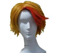 WHBHD Yuri !!! au Glace Perruques Minami Kenjiro Cosplay Courte Rouge Golden Résistant à la Chaleur Résistant à la Chaleur Synthétique Perruque + Perruque
