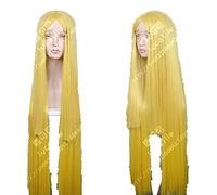 WHBHD Zelda Elizabeth Smith Princess Zelda Long Golden Blonde Résistant à la Chaleur Costume Costume Costume Perruques + Perruque